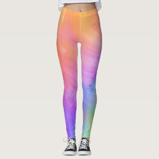 Leggings de Pastel Rainbow Swirl