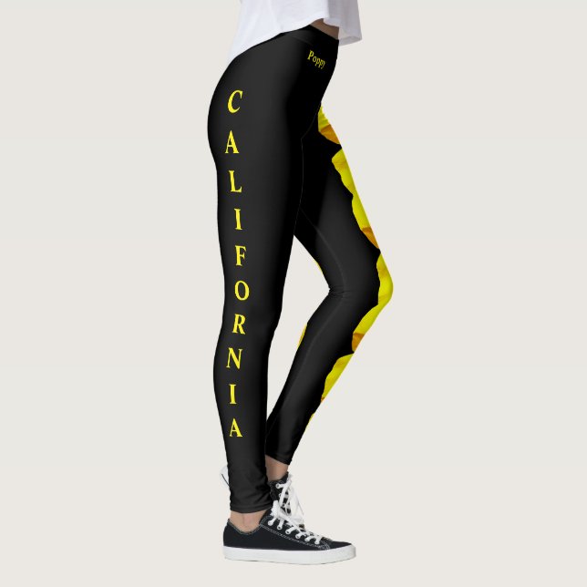 Leggings de pavot à fleurs de l'État de Californie (Droite)