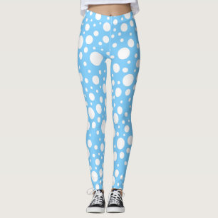Leggings de points bleus