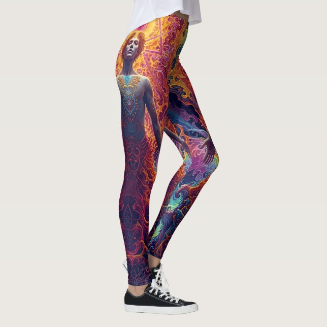 Leggings de renaissance cosmique - Psychédélique V (Droite)