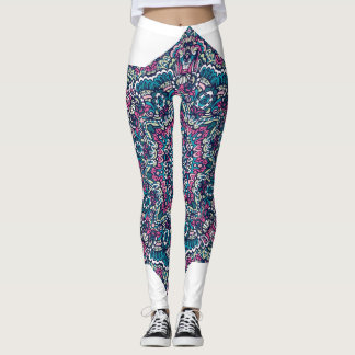 Leggings de rêve Mandala Psychedelic vibrants