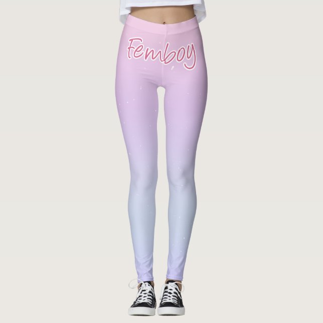 Leggings de rêve rose pour un fameboy doux (Devant)