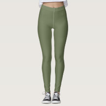 Leggings de saumons verts olive
