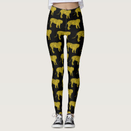 Leggings de tigres jaunes