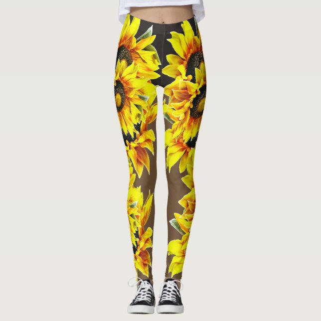 Leggings de tournesol gras (Devant)