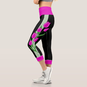Leggings de Tulipe Capri rose