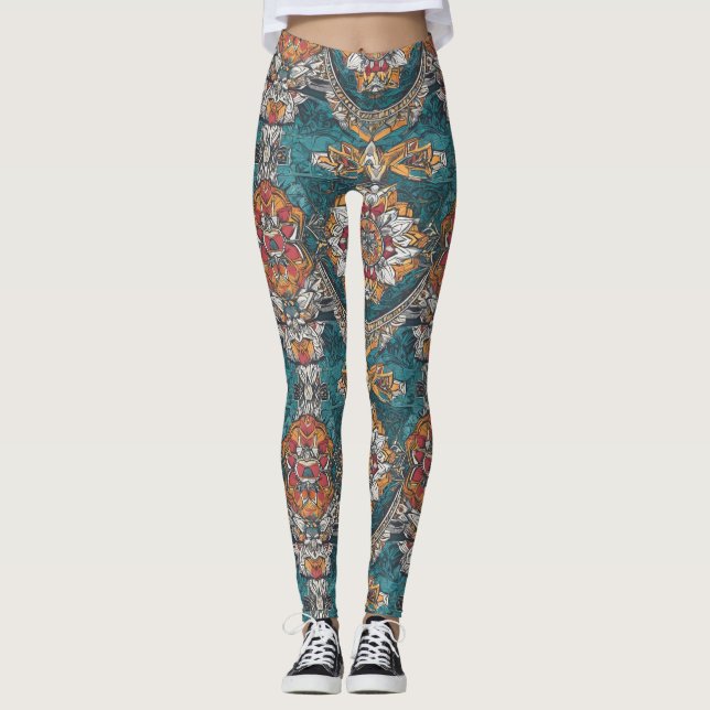 Leggings de Yoga haute taille avec Motif unique (Devant)