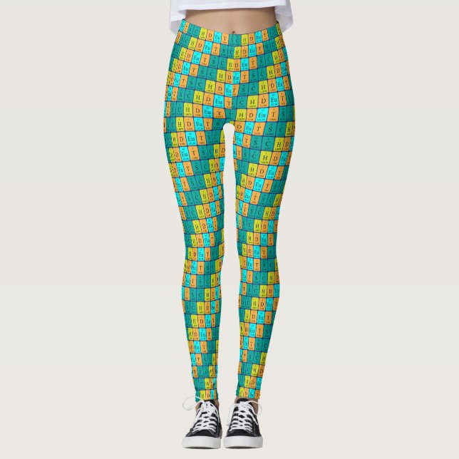 Leggings Déchets de table périodiques Deutsch patriotique ( (Devant)