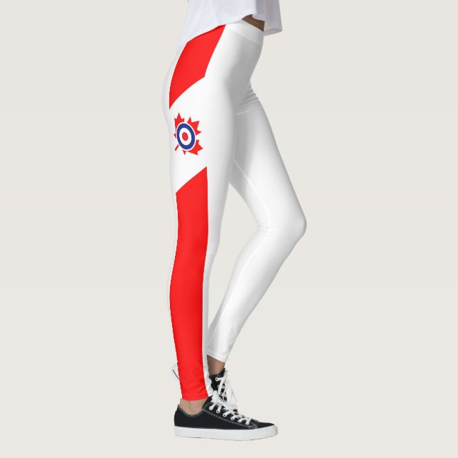 Leggings Décor canadien de rondeau dessus (Droite)