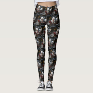 Leggings Décor de Noël Havanais Snowy Sleigh