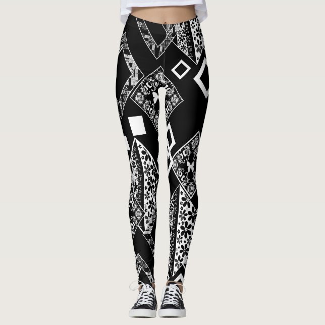 Leggings Décor moderne abstrait sans charme motif (Devant)