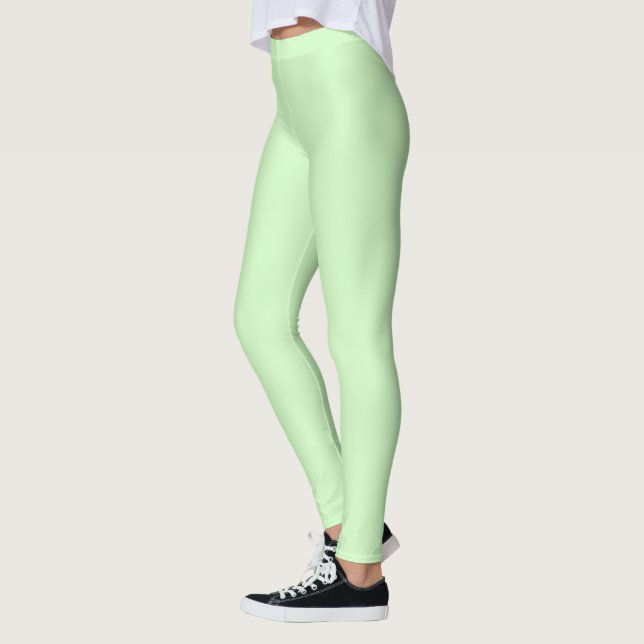 Leggings Décor vert de menthe solide sur (Gauche)
