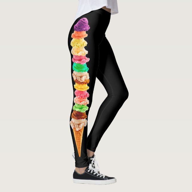 Leggings Décoration de la frénésie glacée sur (Droite)