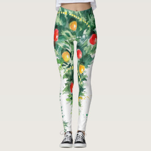 Leggings Décoration des arbres de Noël