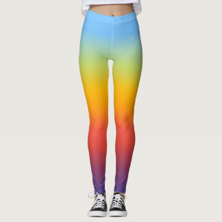Leggings Dégradé Arc-en-Ciel Coloré Ombre Athlétique
