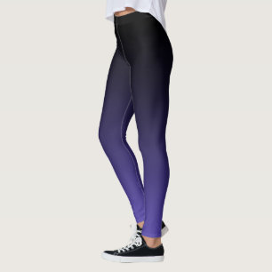 Leggings Dégradé Ombre noir bleu mauve