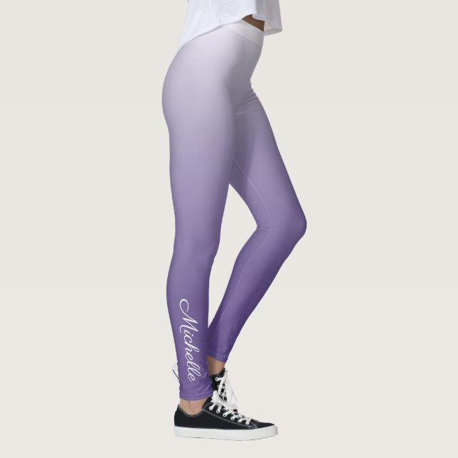 Leggings dégradé personnalisé ombre Ultra Violet (Droite)