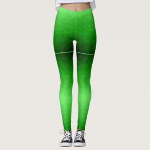 Leggings Dégradé vert clair de maille géométrique motif lum
