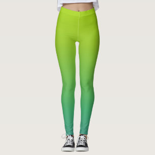 Leggings Dégradé vert et bleu