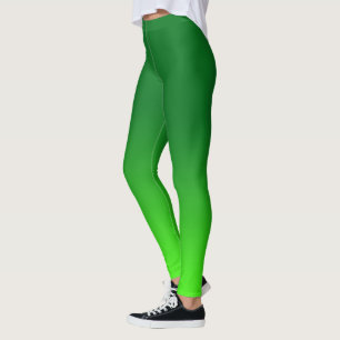 Leggings Dégradé Vert Ombre Vivid Moderne Simple