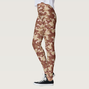 Leggings Déguisement camouflage tan du désert 