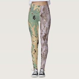 Leggings Déguisement numérique – Double camouflage