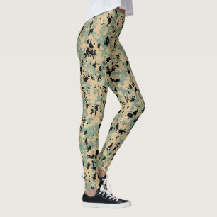 Leggings Déguisement numérique – motif de camouflage SM bro
