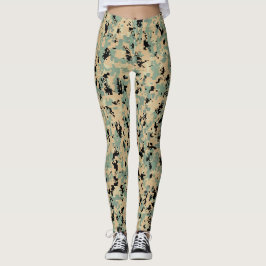 Leggings Déguisement numérique – motif de camouflage SM bro