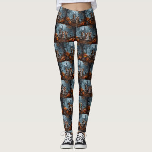 Leggings Délice de chien de la nuit d'Halloween pour Terrie