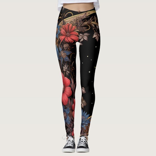 Leggings Demi-lune Noire (Devant)