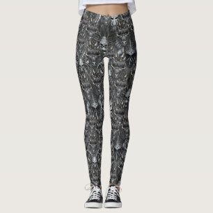 Leggings Démons gothiques et crânes Diable Gamers satanique