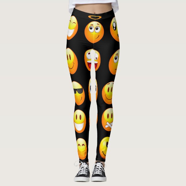 leggings d'émoticônes (Devant)