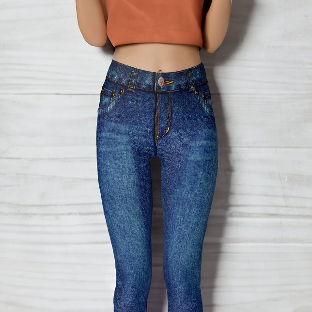 Leggings Denim Bleu foncé Jeans maigres (Créateur téléchargé)