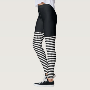 Leggings Denim De Charbon Et Chaussettes Hautes, Jambes