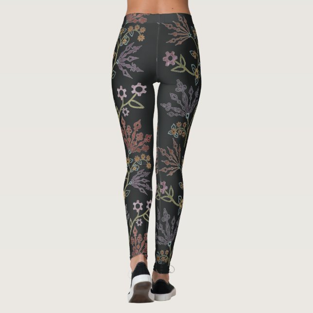 Leggings Dentelle florale Steampunk (Dos)