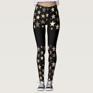 Leggings d'entraînement de qualité avec étoiles su