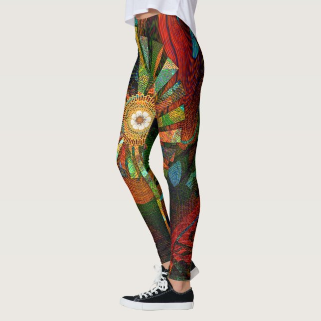 Leggings der abstrakten Kunst (Links)