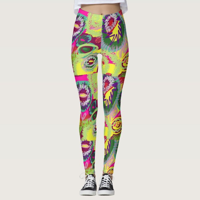 Leggings der abstrakten Kunst (Vorderseite)
