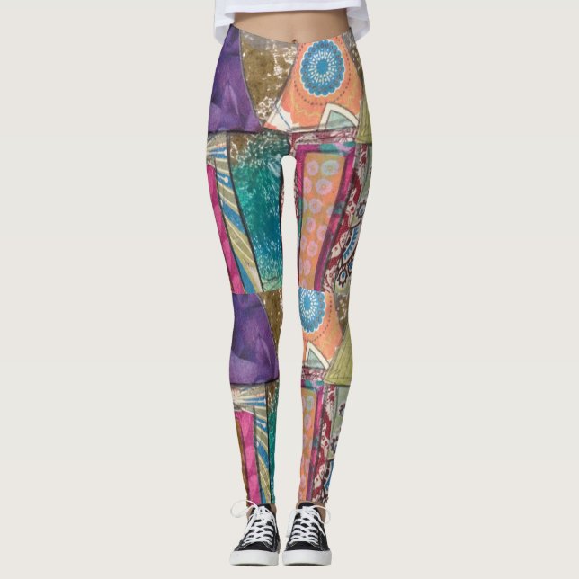Leggings der abstrakten Kunst (Vorderseite)
