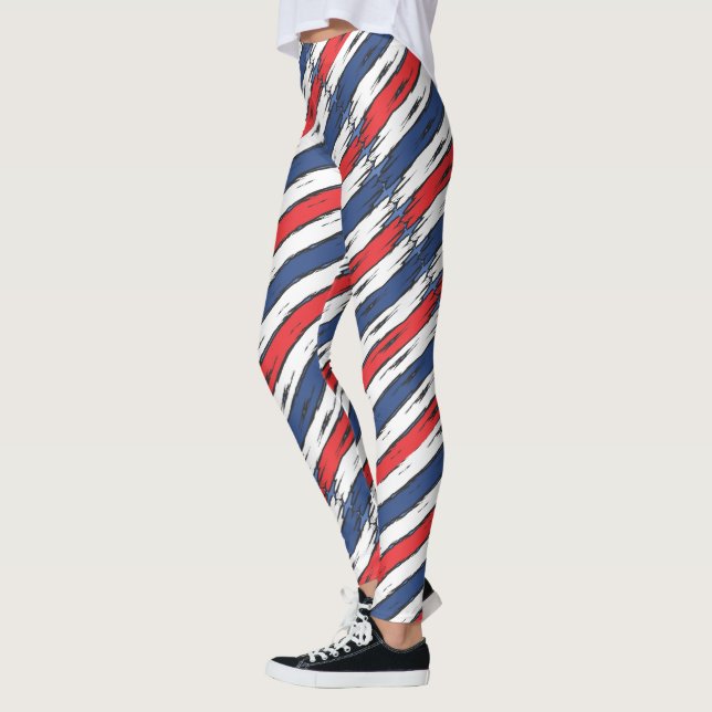 Leggings der amerikanischen Familie Patriotische S (Links)