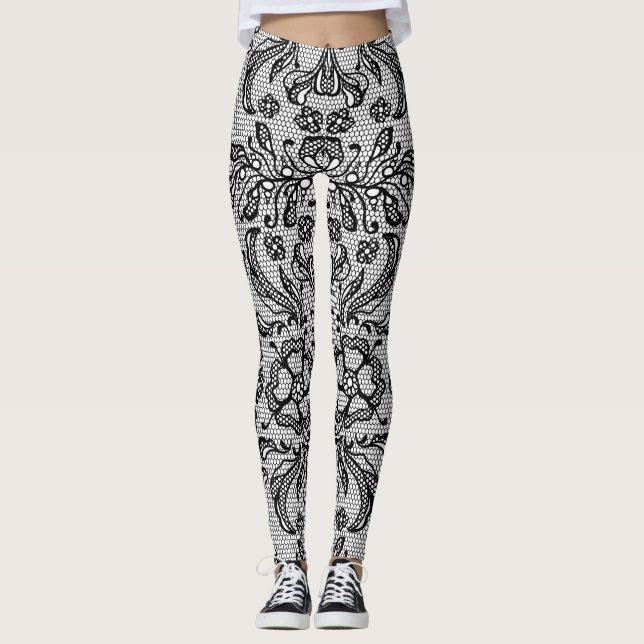 Leggings der Black French Lace (Vorderseite)