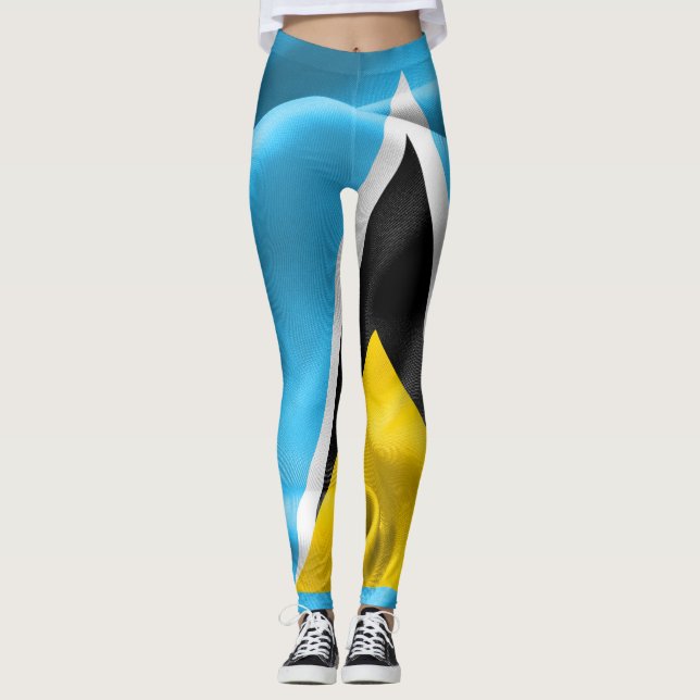 Leggings der Flagge von Saint Lucia (Vorderseite)