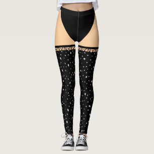 Leggings der gepunkteten Illusion