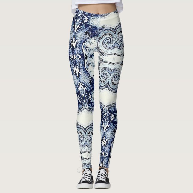 Leggings der Gezeiten- Welle (Vorderseite)