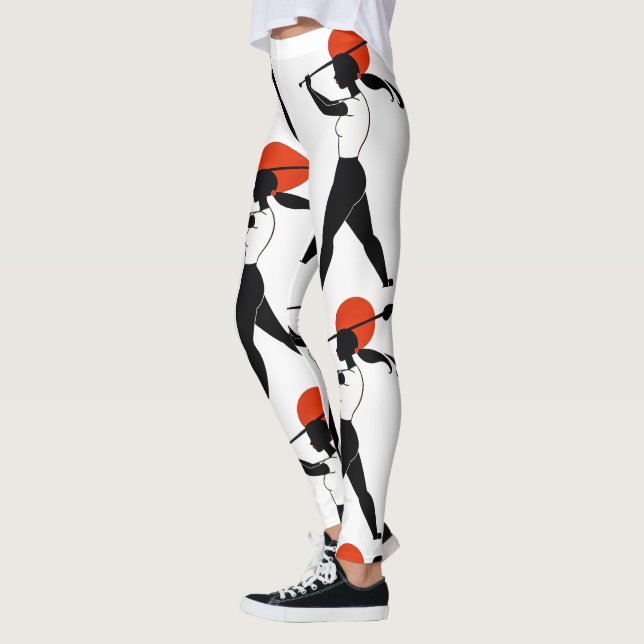 Leggings der Golfer-Designerin (Links)