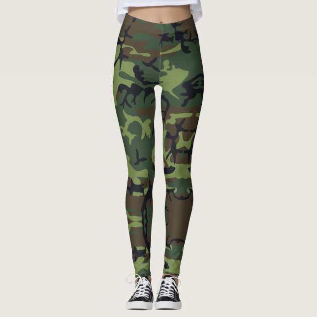 Leggings der grünen Camouflage (Vorderseite)