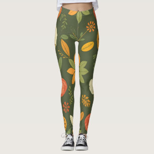 Leggings der lebendigen Natur - Bio digitale Print