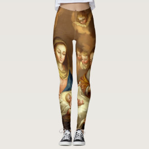 Leggings der religiösen Kunst "La Natividad"
