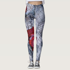 Leggings der schwarzen Rose