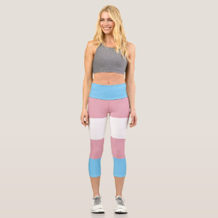 Leggings der Trans-Pride-Fahne